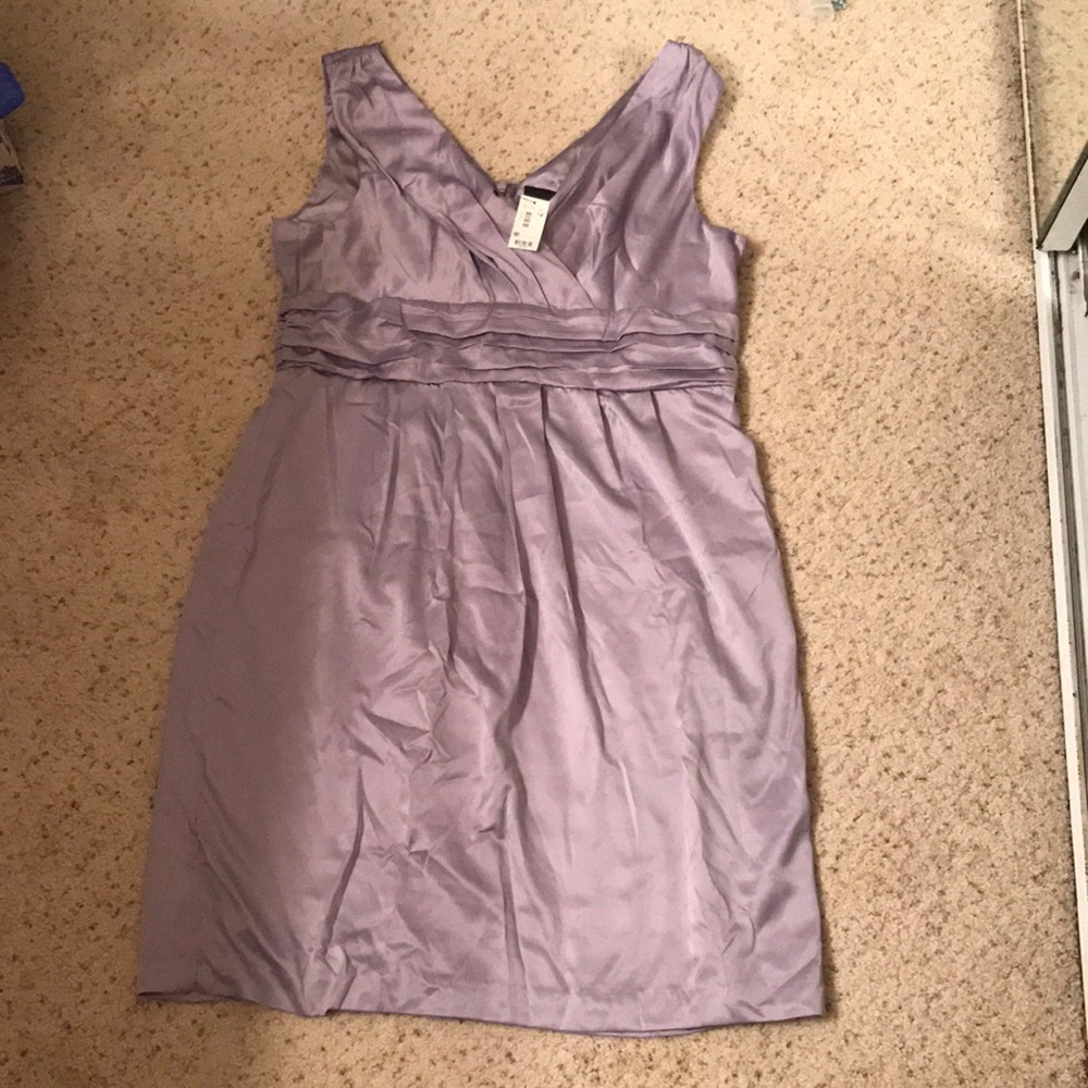 The limited purple event satin dress size 14 NWT